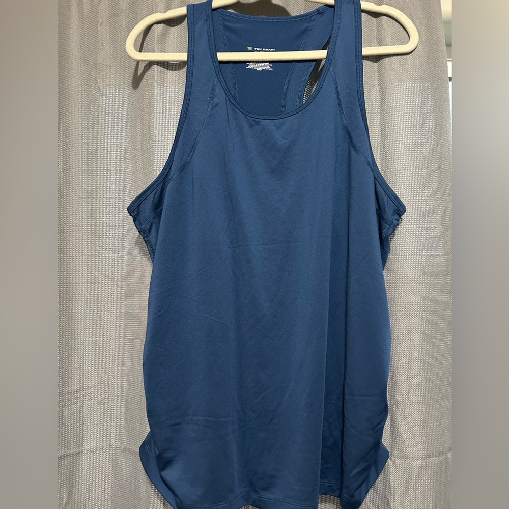 Blue Racerback Tank Top